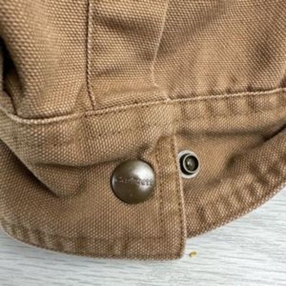 Carhartt flannel lined snap jacket shirt - Picture 2 of 7